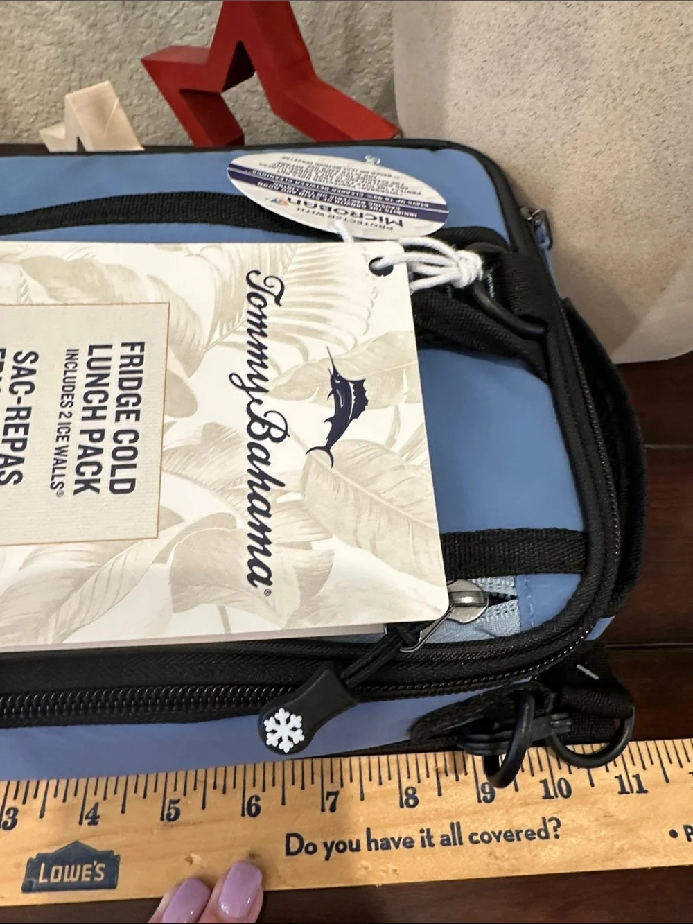 Tommy Bahama Light Blue Insulated Toiletry / Lunch Pack